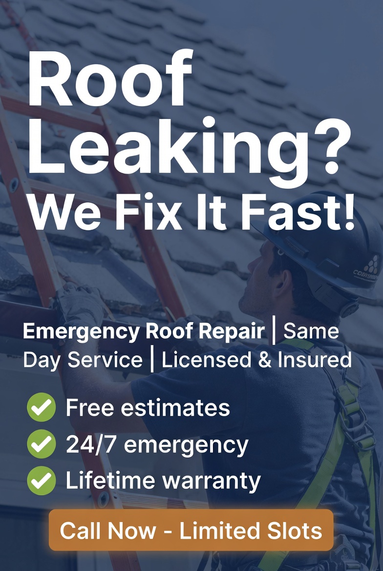 Emergency leak repair ad example