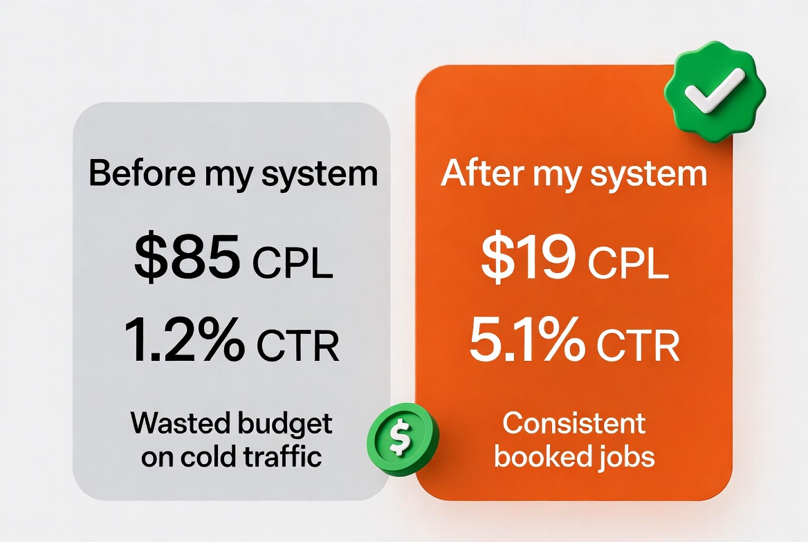 Before and after: Cost per lead dropped from $85 to $19